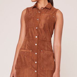 Jack by BB Dakota Faux Suede in Heaven Shirt Dress